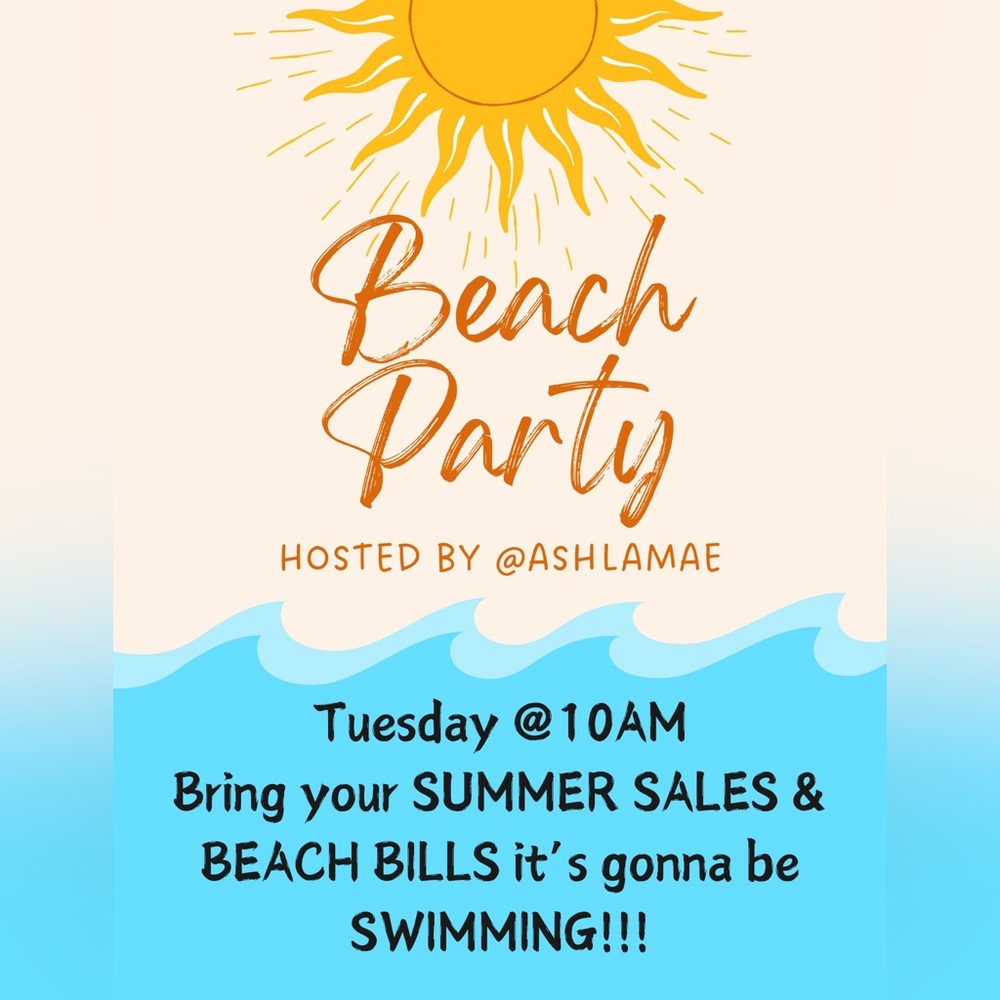 BEACH PARTY- SHARE SHOW FLYER